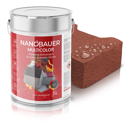 NANOBAUER MULTICOLOR 5l Puszka Czerwony 3016