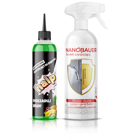 Haip 300ml Płyn do Robotów Mopujących Egzotyczny Ogród + Shower Cleaner 750ml