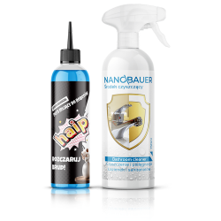 Haip 300ml Płyn do Robotów Mopujących Czysta Bawełna + Bathroom 750ml