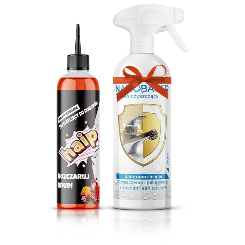 Haip 300ml Płyn do Robotów Mopujących Romantyczna Łąka + Bathroom 750ml