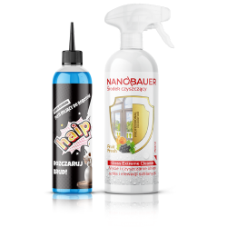 Haip 300ml Płyn do Robotów Mopujących Czysta Bawełna +  Glass Extreme Cleaner 750ml