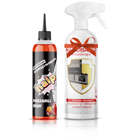 Haip 300ml Płyn do Robotów Mopujących Romantyczna Łąka + Kitchen Cleaner 750ml