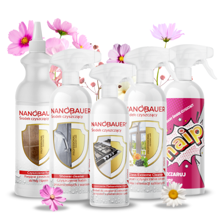 Zestaw na start Moc Czystości Płyn do kabin i szyb, fug, HAIP 28% TANIEJ