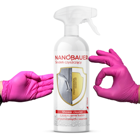 NANOBAUER Shower Cleaner 750ml + Rękawiczki